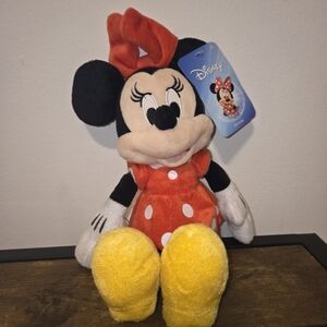 NWT Disney Minnie Mouse 11 " Plush Beanbag Doll with hangtag